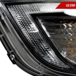 Spec-D 10-13 Hyundai Tucson Projector Headlights LED Strip Black