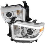 Spec-D 14-21 Tundra Switchback SEQ LED Projector Headlights Chrome