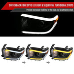 Spec-D 14-21 Tundra Headlights witchback Sequential Signals Black