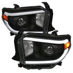 Spec-D 14-21 Toyota Tundra LED Projector Headlights Black