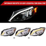 Spec-D 15-18 Mercedes C-Class W205 SEQ Projector Headlights Chrome