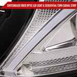 Spec-D 15-18 Mercedes C-Class W205 SEQ Projector Headlights Chrome