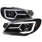 Spec-D 06-07 Subaru WRX STI Projector Headlights Jet Black.