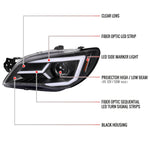 Spec-D 06-07 Impreza WRX STI Sequetial Headlights Black