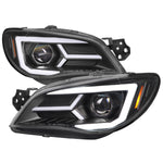 Spec-D 06-07 Impreza WRX STI Sequetial Headlights Black