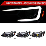 Spec-D 15-21 Subaru Impreza WRX/STI LED Bar SEQ GL Headlights Black