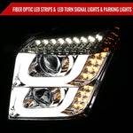 Spec-D 15-20 GMC Yukon/Yukon XL LED U-Bar Projector Headlights Chrome