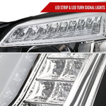 Spec-D 15-20 GMC Yukon/Yukon XL LED U-Bar Projector Headlights Chrome