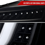 Spec-D 15-20 GMC Yukon/Yukon XL LED U-Bar Projector Headlights Black