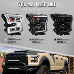 Spec-D 15-17 Ford F-150 Led Projector HID Headlight Black/Smoked Lens
