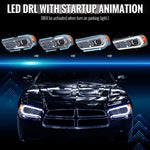 Spec-D 11-14 Dodge Charger Projector Headlights Sequential Chrome