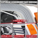 Spec-D 11-14 Dodge Charger Projector Headlights Sequential Chrome