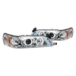 Spec-D 93-97 Toyota Corolla Halo Projector Headlights Chrome