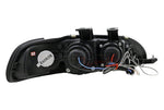Spec-D 92-95 Honda Civic Projector Halo Headlights Black/Smoked