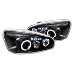 Spec-D 04-08 Chevy Malibu Halo Projector Headlights Black