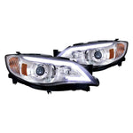 Spec-D 08-14 Impreza Projector Headlights Chrome DRL Strip