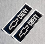 2x Domed Bowtie Emblem Inserts for Weathertech Floor Mats - Fits Chevy / Chevrolet