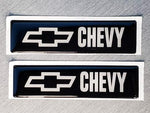 2x Domed Bowtie Emblem Inserts for Weathertech Floor Mats - Fits Chevy / Chevrolet