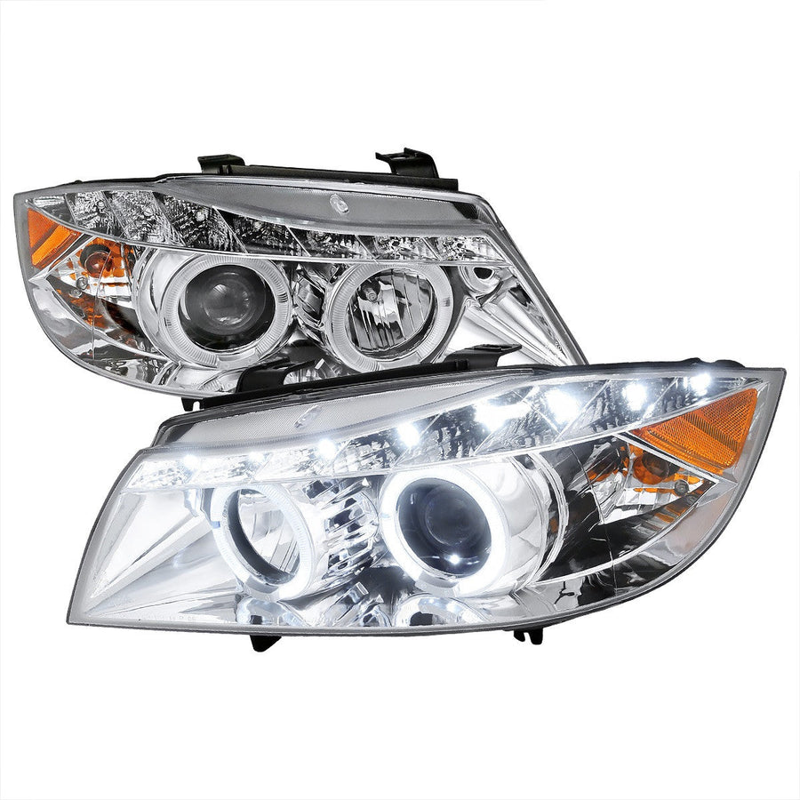 Spec-D 06-08 BMW 3-series E90 Projector Headlights Chrome 4Dr