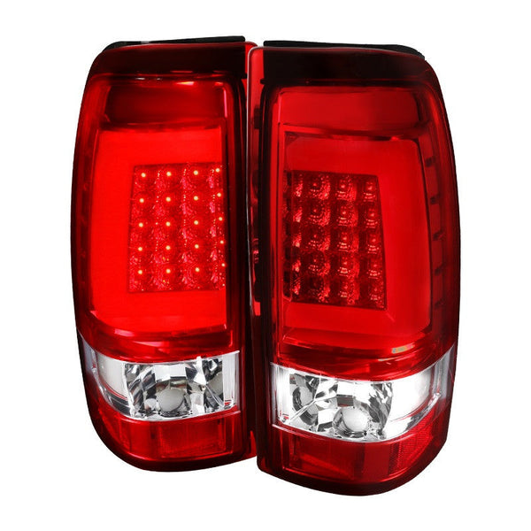 Spec-D 03-07 Silverado GMC Sierra G2 LED Tail Lights Red/Clear
