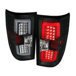 Spec-D 14-15 Chevrolet Silverado LED Tail Lights Black