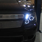 Spec-D 07-13 Chevy Avalanche Halo Projector Headlights Black