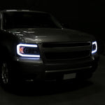 Spec-D 07-13 Chevy Avalanche Projector Headlights Black/Clear