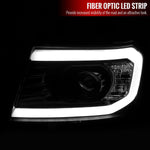 Spec-D 07-13 Chevy Avalanche Headlights LED Bar Black/Smoked