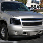 Spec-D 07-13 Chevy Avalanche Headlights LED Bar Black/Smoked