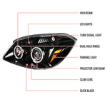 Spec-D 05-10 Chevy Cobalt Dual Projector Headlights Black