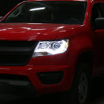 Spec-D 15-22 Chevy Colorado Headlights LED Bar Projector Chrome
