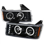 Spec-D 04-12 Chevy Colorado GMC Canyon Headlights Halo Projector Black