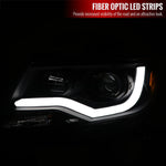 Spec-D 15-22 Chevy Colorado Headlights LED Bar Projector Black