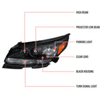 Spec-D 13-16 Chevy Malibu OEM Style Projector Headlights Black