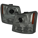 Spec-D 03-05 Chevy Silverado Projector Headlights Smoked
