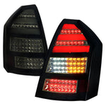 Spec-D 05-07 Chrysler 300C Tail Lights LED Glossy Black/Smoked