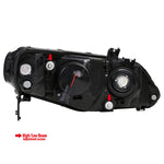 Spec-D 06-11 Civic Retro Projector Headlights Black 4Dr