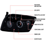 Spec-D 07-12 Dodge Caliber Headlights Halo Projector Smoked