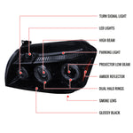 Spec-D 05-07 Dodge Magnum Projector Headlights Black/Smoked