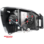 Spec-D 06-08 Dodge Ram Halo LED Projector Headlights Chrome