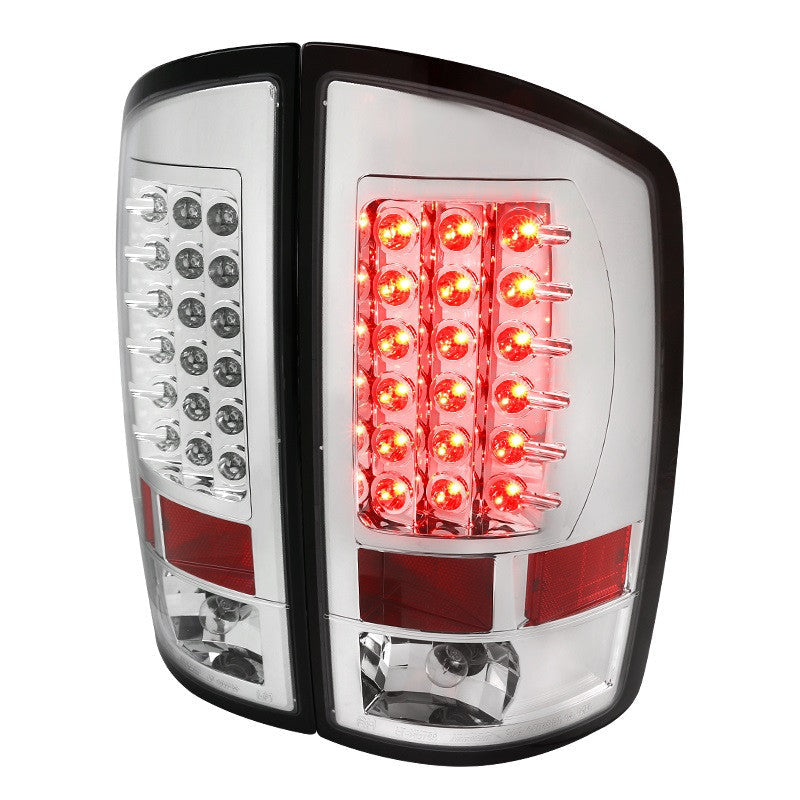 Spec-D 07-09 Dodge Ram 1500 2500 3500 LED Tail Lights Chrome