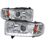 Spec-D 94-02 Dodge Ram 1500 2500 3500 Headlights Chrome