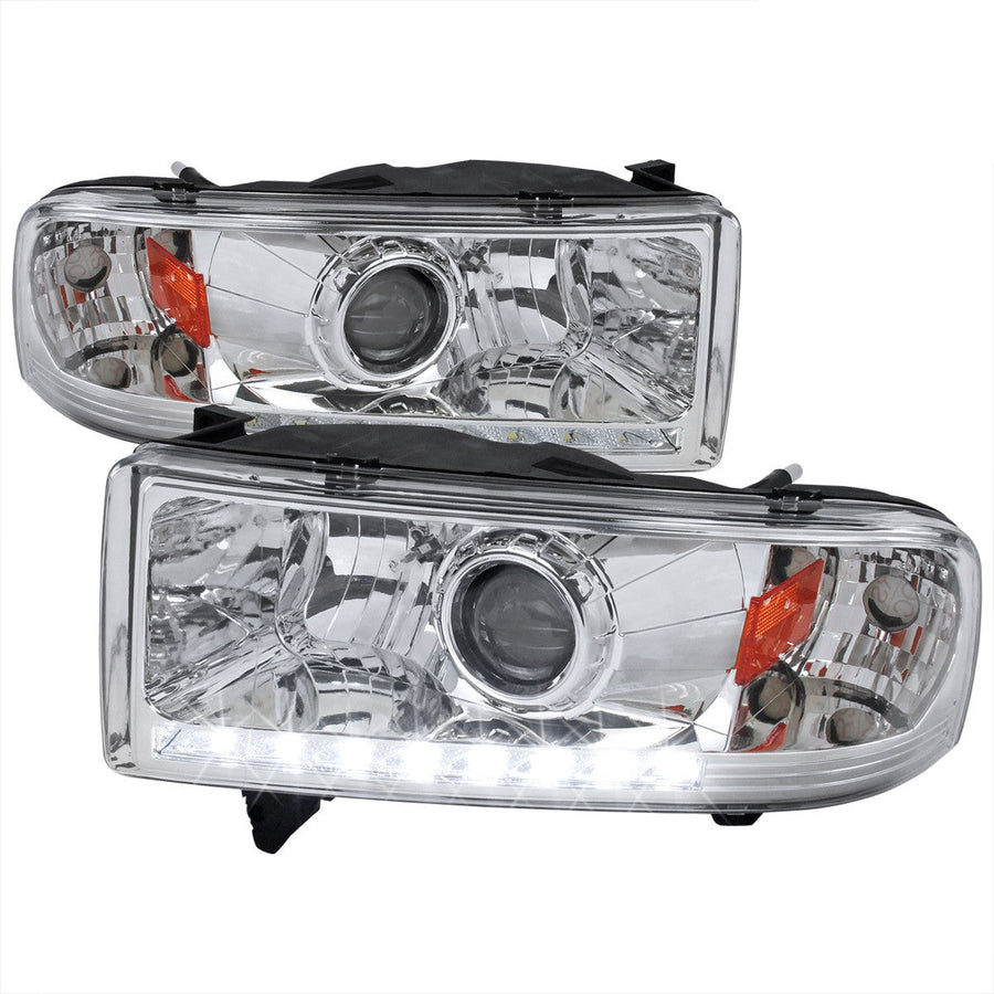 Spec-D 94-02 Dodge Ram 1500 2500 3500 Headlights Chrome