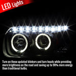 Spec-D 05-07 Ford Escape Dual Halo Projector Headlights Smoked