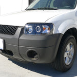Spec-D 05-07 Ford Escape Headlights Dual Halo Projector Matte Black