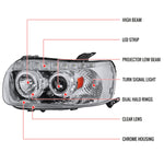 Spec-D 05-07 Ford Escape Projector Headlights Chrome