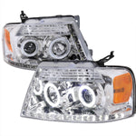 Spec-D 04-08 Ford F-150 / 06-08 Lincoln Mark Headlight R8 Strip Chrome