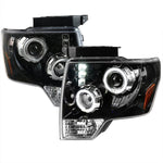 Spec-D 04-08 Ford F150 06-08 Lincoln Mark Projector Headlights Black