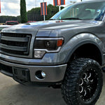 Spec-D 09-14 Ford F150 Projector Headlights LED Bar Black