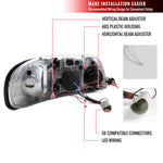 Spec-D 97-03 Ford F150 Projector Headlights LED Bar Chrome
